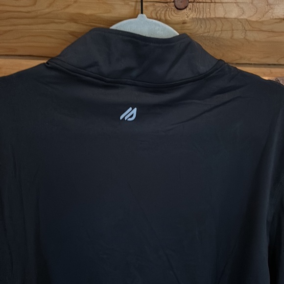 Eddie Bauer NWT Quarter Zip Mock Neck Pullover Size X-Large in Black - Picture 6 of 8